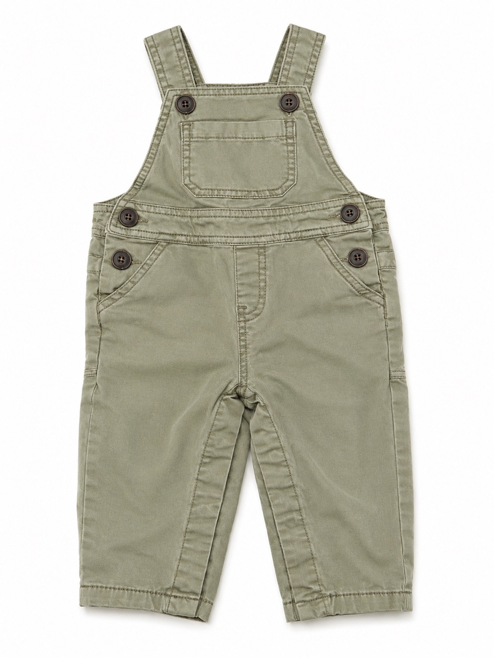 EUC Cotton On Baby Neutral Green Overalls - Classic Cotton Dungarees